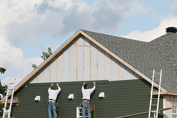 Professional Siding technician working in Conover, NC